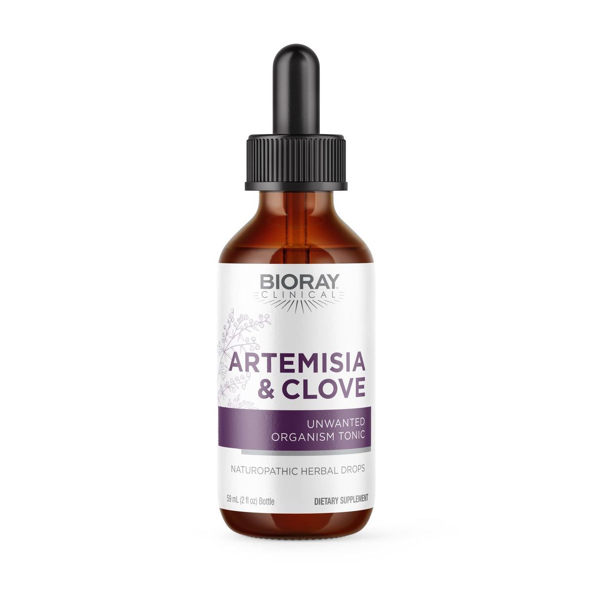 BIORAY Artemisia & Clove — flacon gouttes, soutien digestif potentiel en usage quotidien