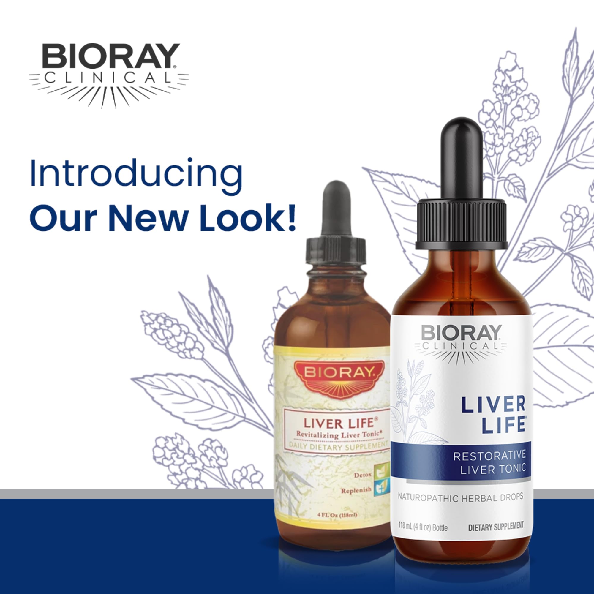 BIORAY Clinical Liver Life, etiquette-ingredients, détails clairs et origine naturelle des ingrédients.