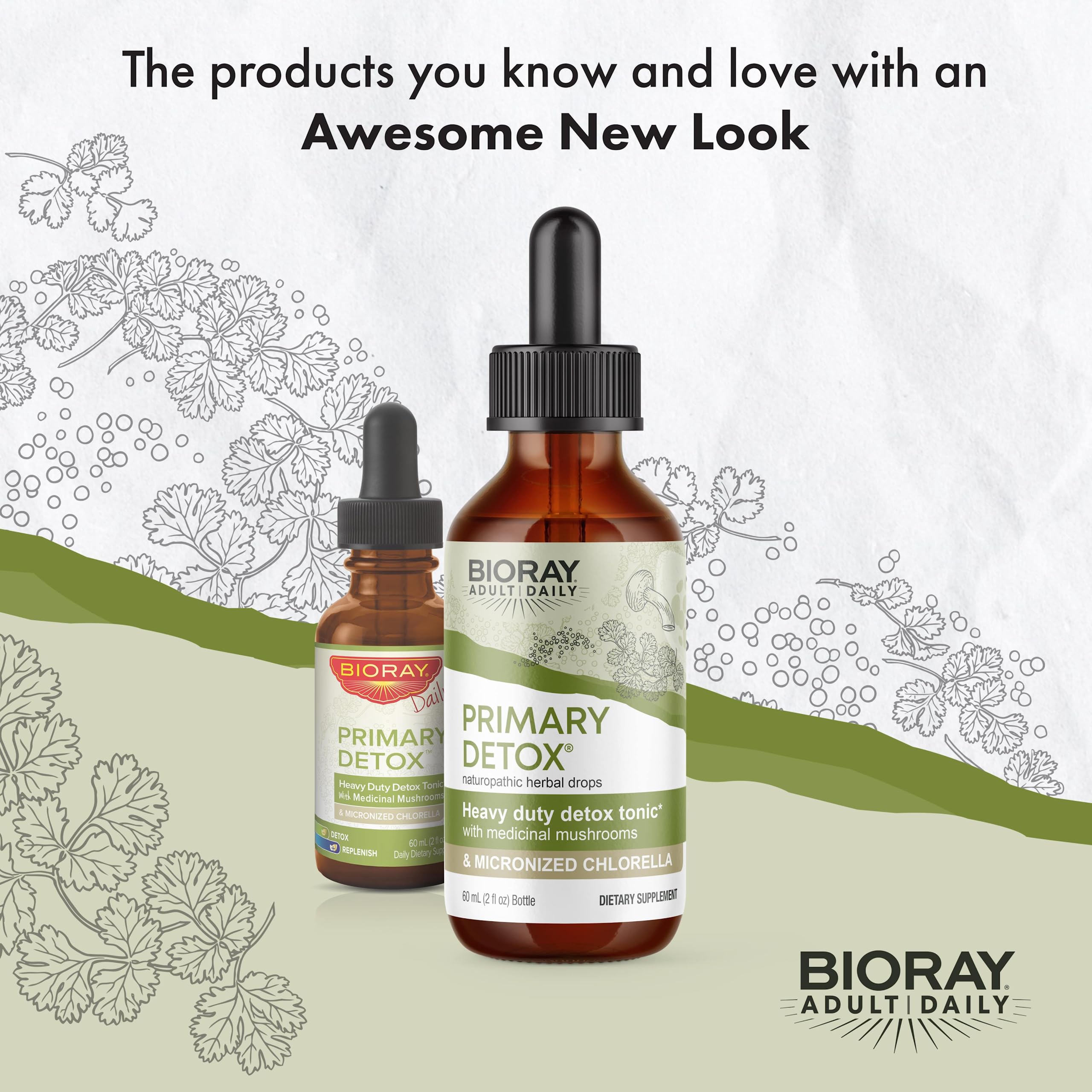 Bioray Daily Primary Detox – ingrédients naturels visibles dans l’étiquette