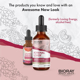 BIORAY Adrenal Lover ingrédients organiques – formulation naturelle pour énergie et clarté.