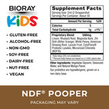 BIORAY Kids NDF Pooper — étiquette mangue, facile à repérer sur l’étagère.