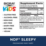 BIORAY Kids NDF Sleepy – flacon gouttes près du lit, usage nocturne potentiel.