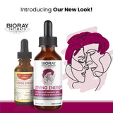 BIORAY Loving Energy bouteille, utilisation régulière pour soutenir énergie et bien-être durable.