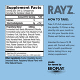 BIORAY Rayz All Systems Glow – goutte framboise, utilisation simple pour l'énergie au quotidien