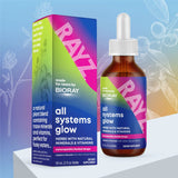 BIORAY Rayz All Systems Glow – pipette framboise, dosage pratique après l'école