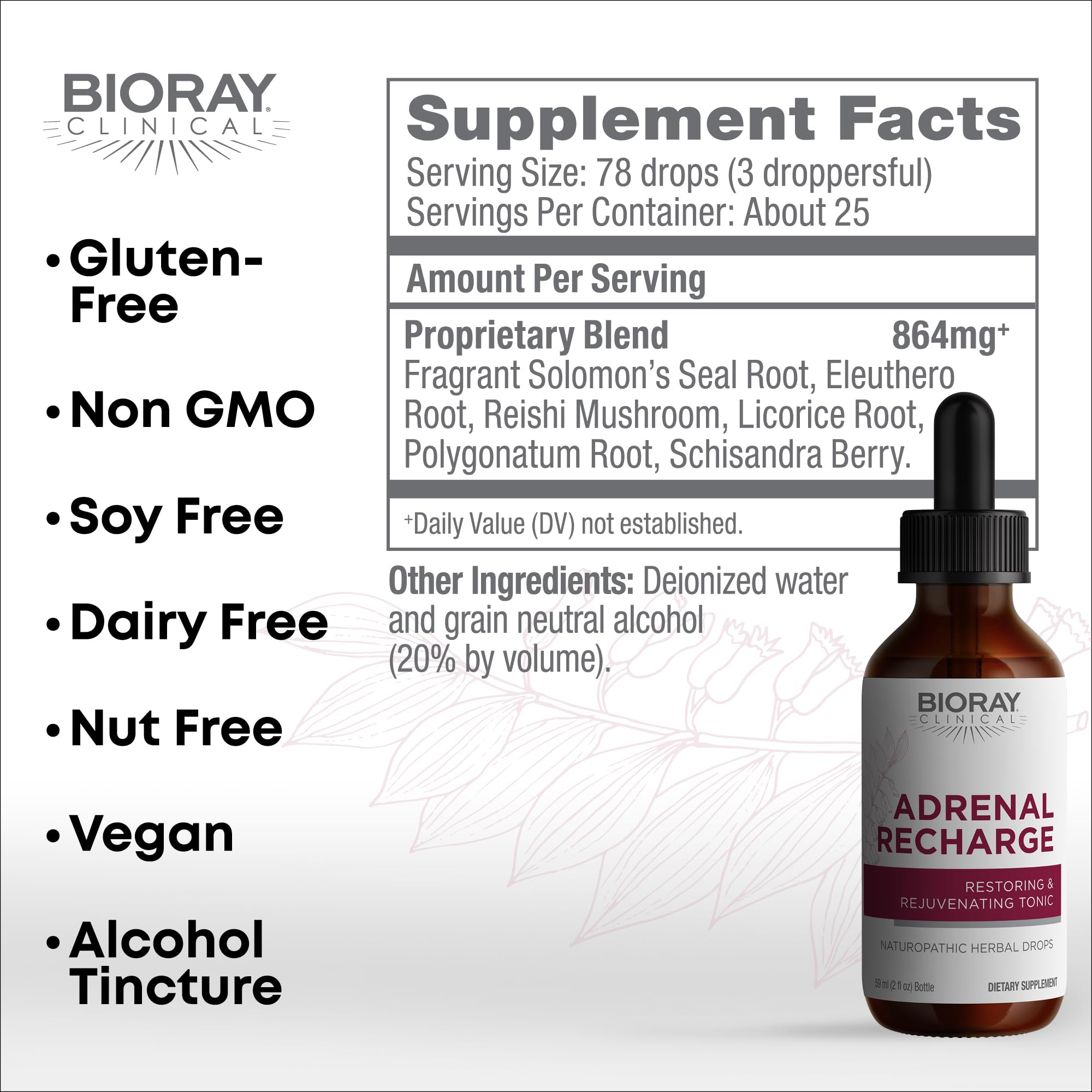 Bioray Recharge Adrénale, gouttes, dosage précis pour une intégration simple dans l’eau.