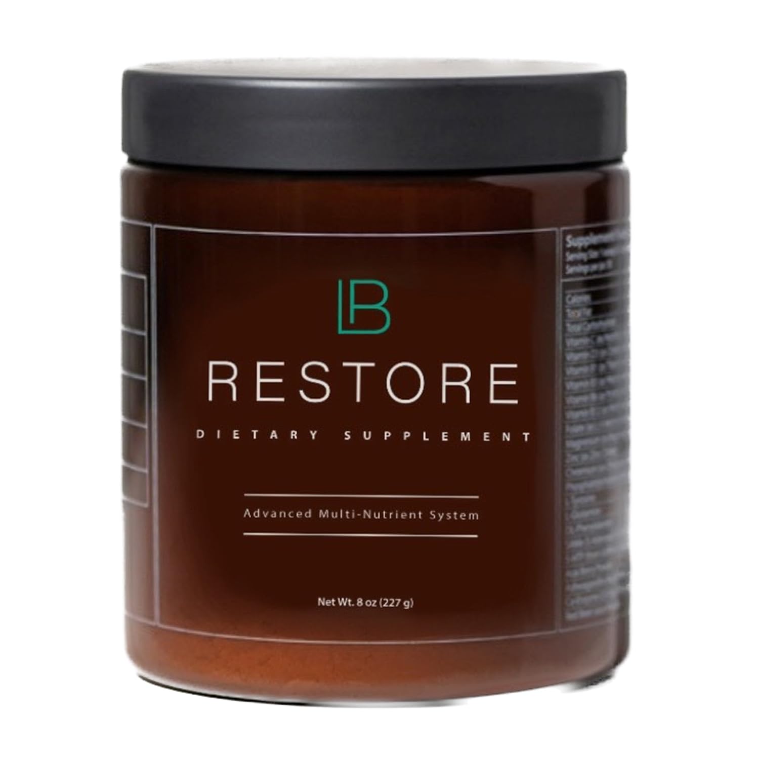 BioRebalance Restore poudre pure avec texture fine prête à mélanger et énergie potentielle