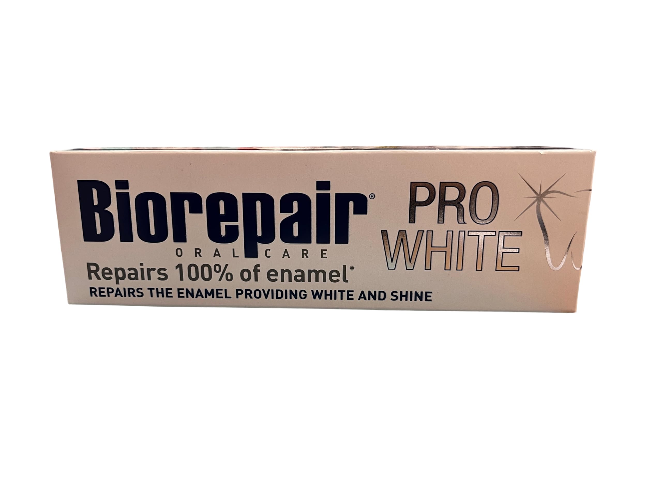 Biorepair dentifrice blanchissant en tube 75 ml révèle la blancheur naturelle.