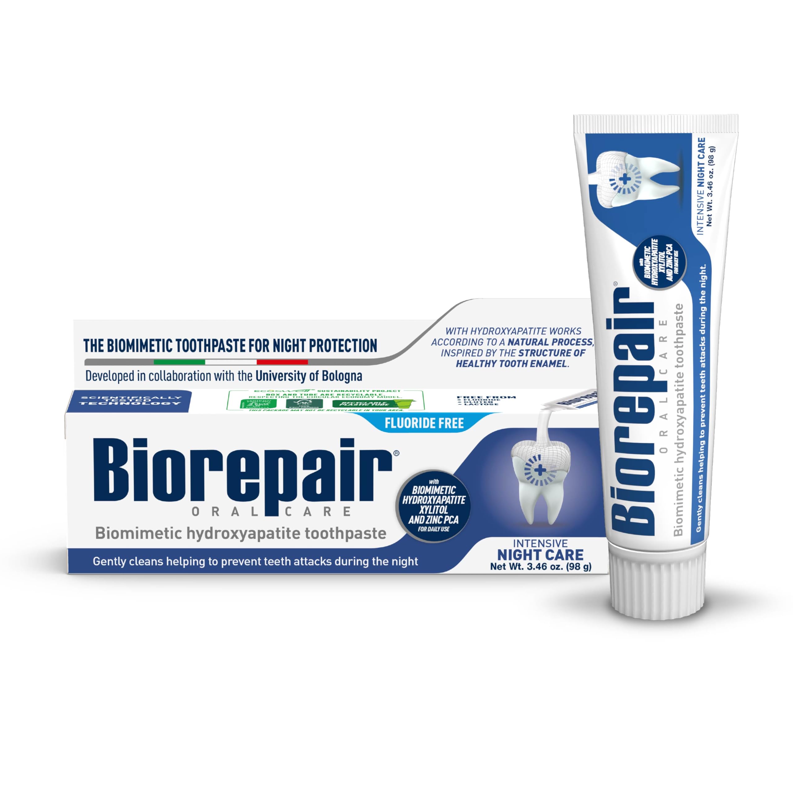 Biorepair dentifrice nocturne en bouteille, soin nocturne pour l’émail