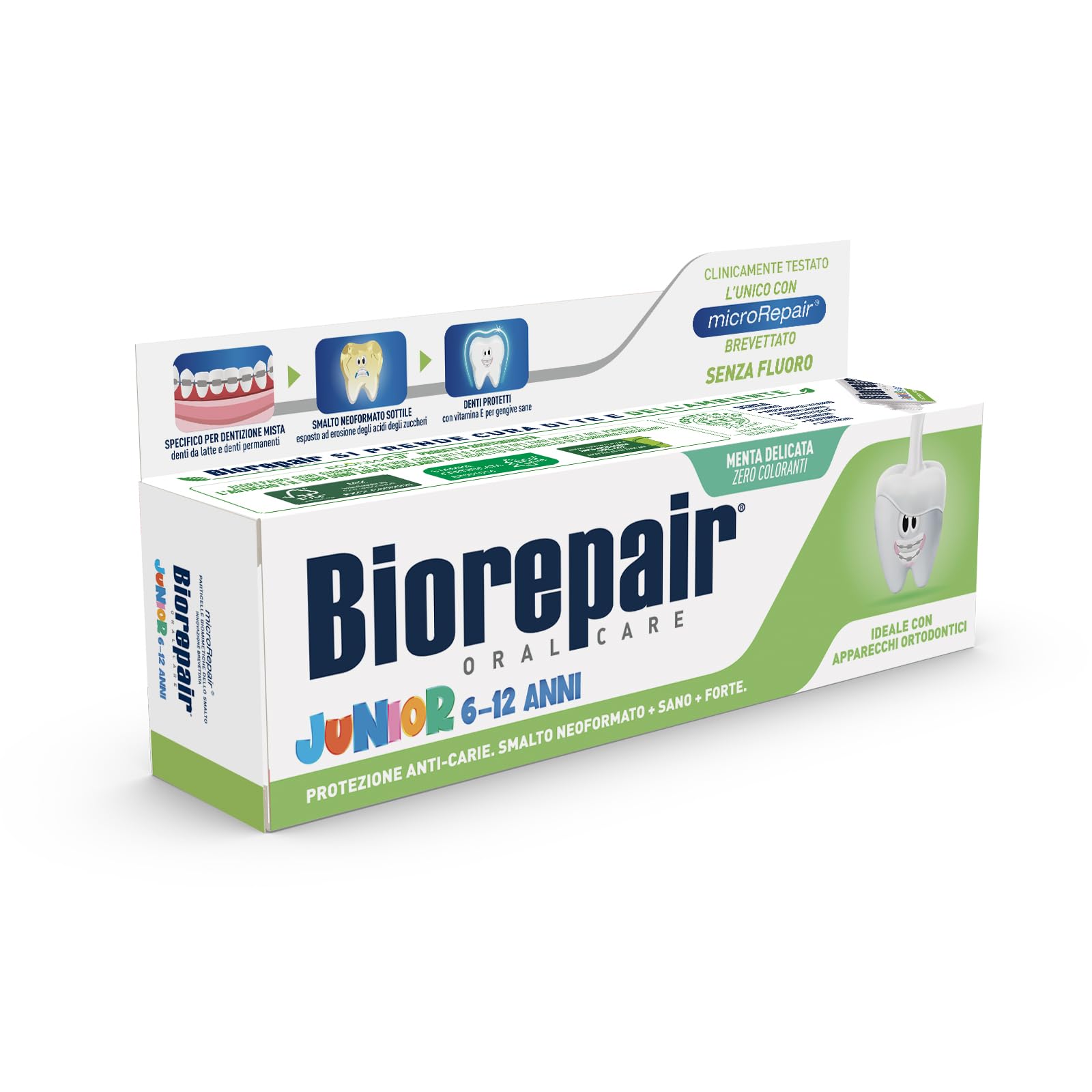 Biorepair Junior microRepair et émail renforcé, flacon de 75 ml