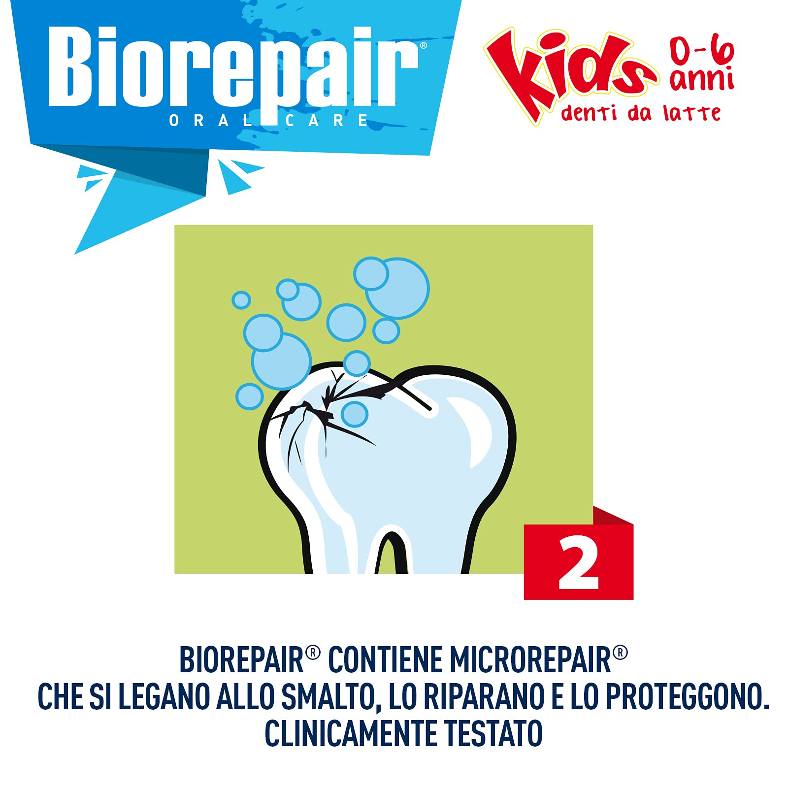 Biorepair Junior emballage 50ml, adapté à l'âge 0-6 ans