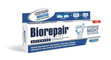 Biorepair : emballage italien clair, prêt pour votre routine nocturne d hygiène.