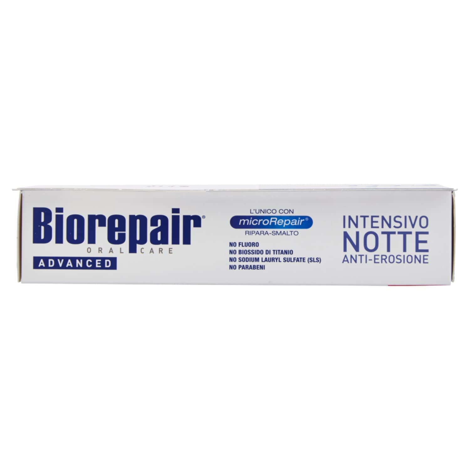 Sans fluor, présentation du dentifrice adaptée à toute la famille.