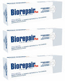 Biorepair Pro White – tubes 75 ml visibles, soin quotidien pour l’éclat naturel des dents sans fluorure.