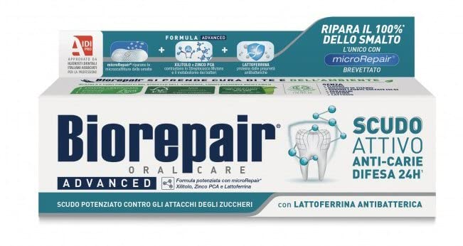 Biorepair Set 2 dentifrices avancés 75ml – douceur de brossage et soin quotidien
