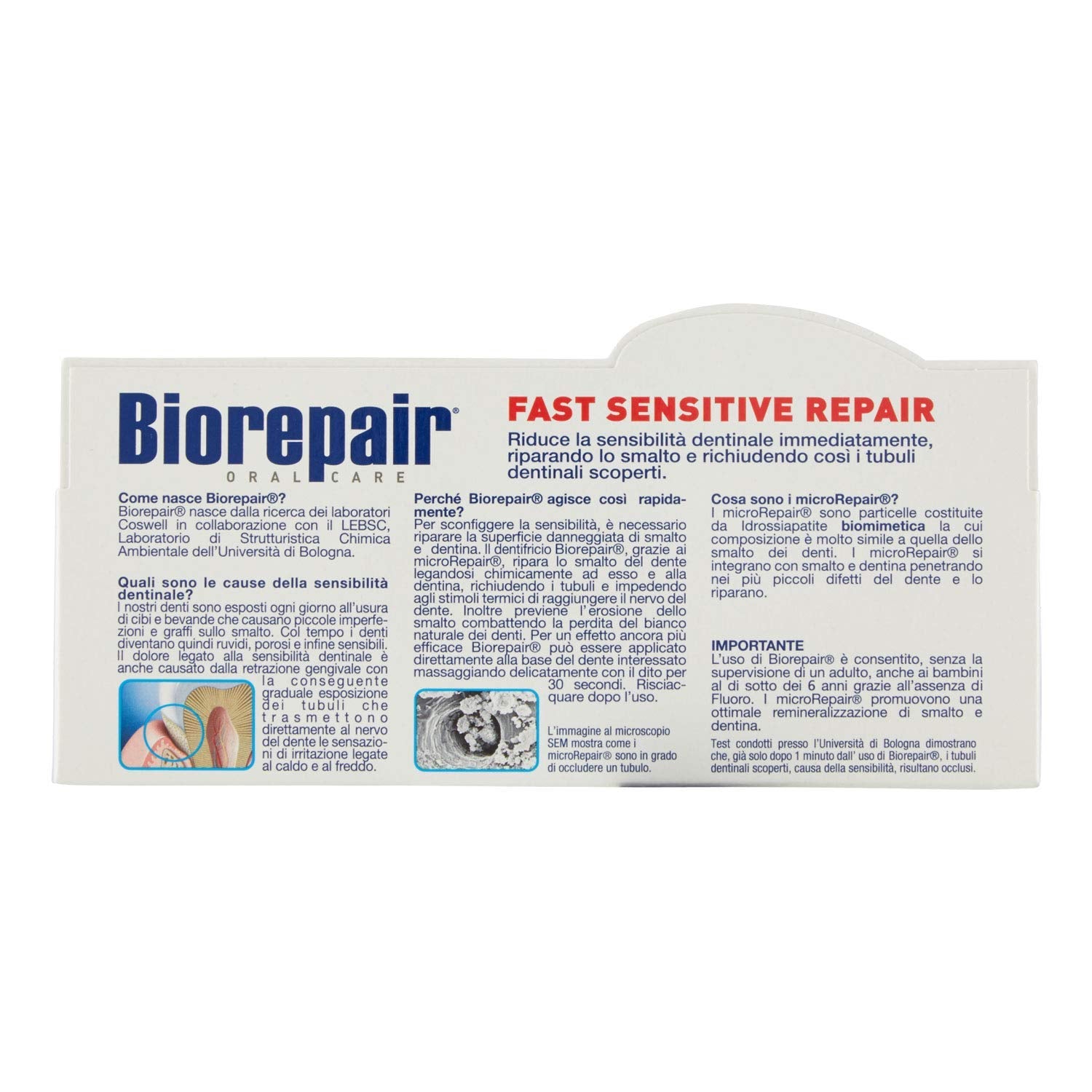 Biorepair texture microrepair : Texture microRepair répare les microfissures de l’émail.