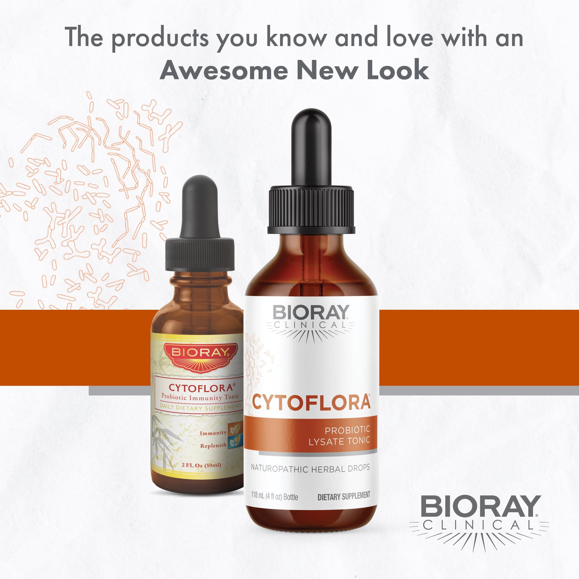 BIORAY CytoFlora, tincture alcoolisée traditionnelle, libère les composants actifs pour une expérience probiotique puissante.