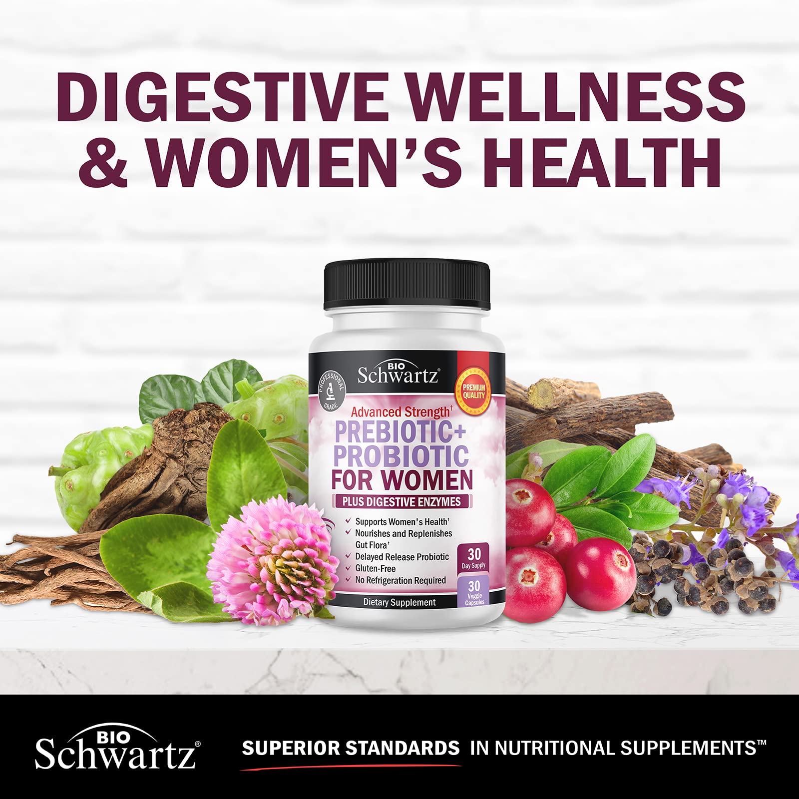 BioSchwartz actee-grappes-noires-trefle-rouge — herbes bénéfiques pour le bien-être féminin.