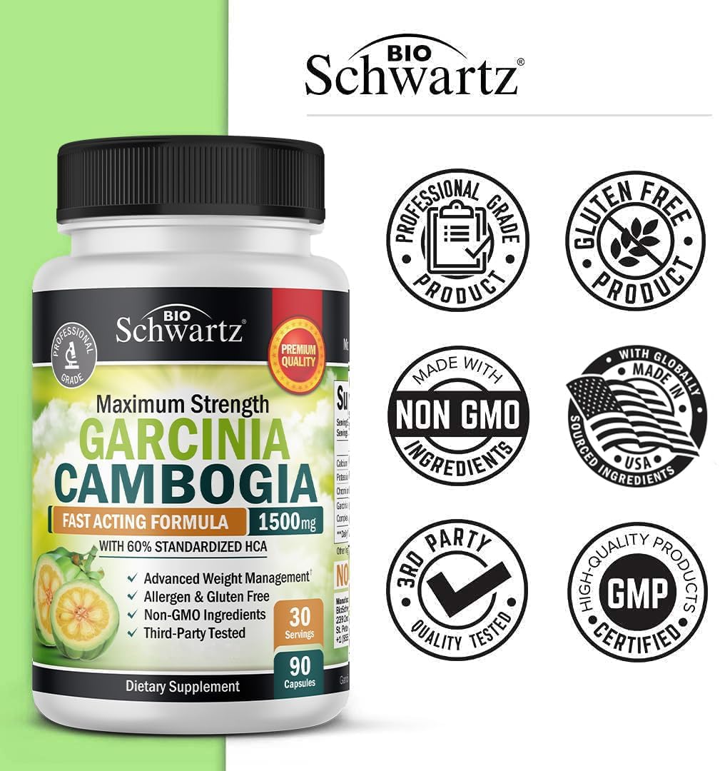 BioSchwartz Garcinia Cambogia – certifications GMP assurant pureté et concentration
