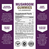 BioSchwartz Gommes champignons, étiquette claire, routine santé pratique et choix végan.