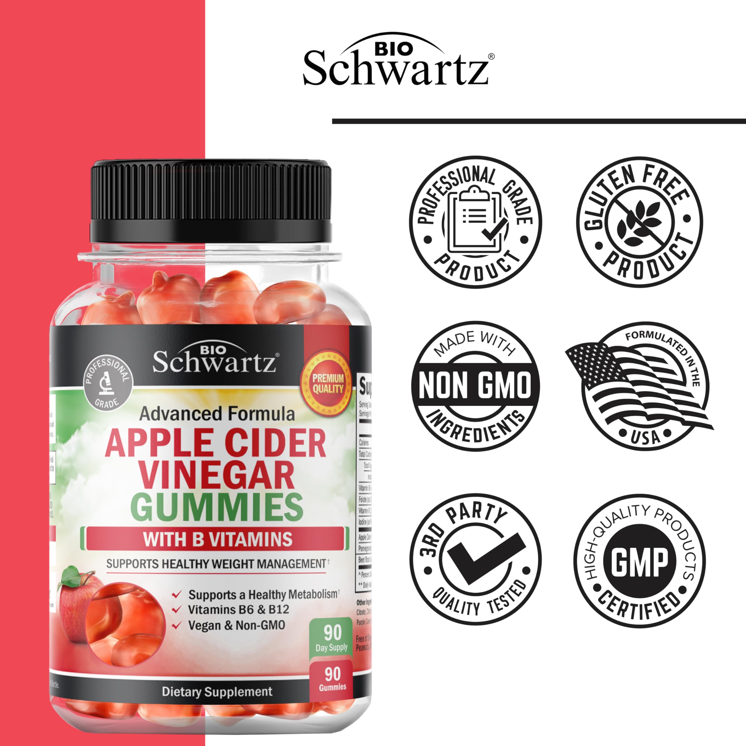 BioSchwartz Gommes Sans OGM et allergènes – pureté et sécurité