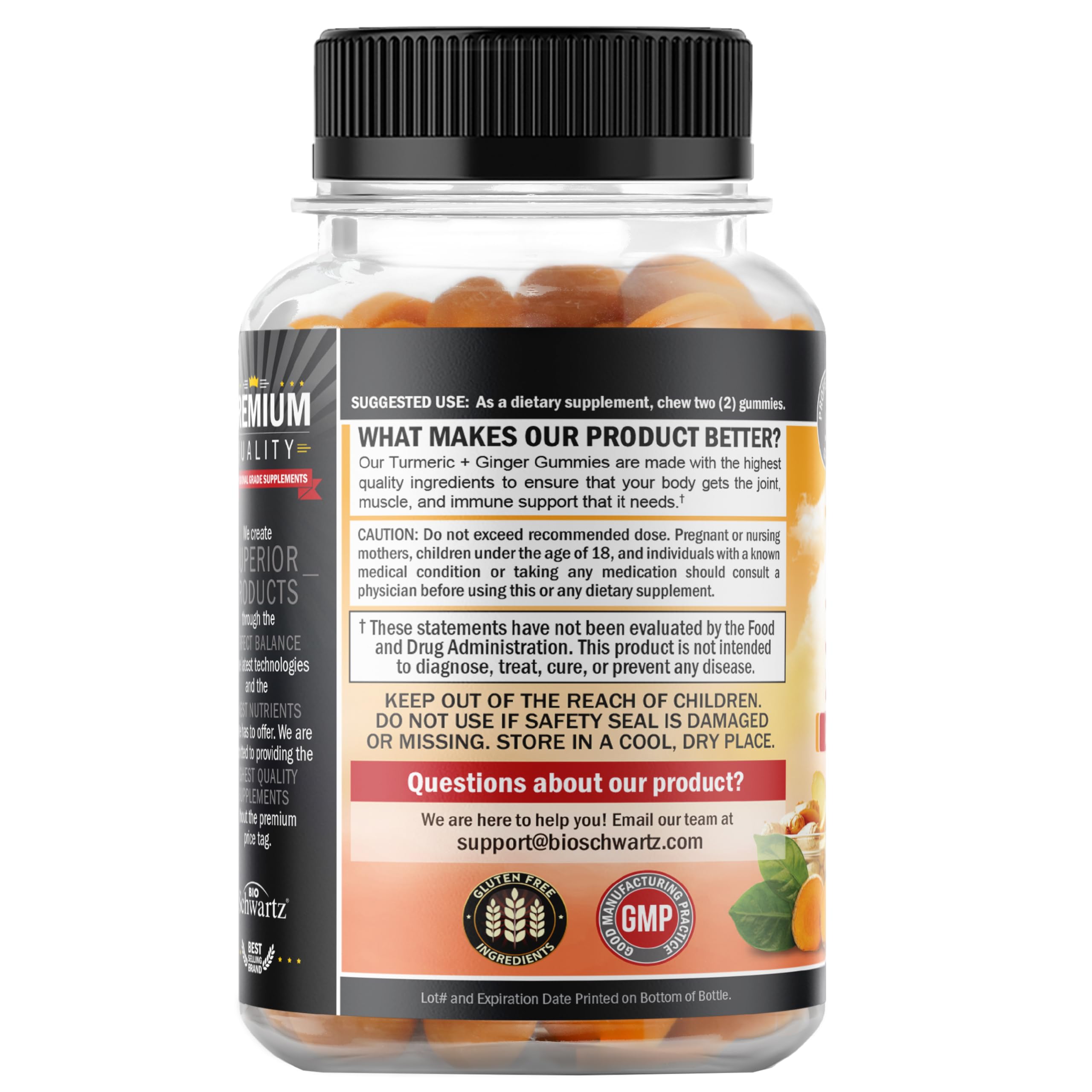 BioSchwartz gommes sans OGM, choix naturel pour votre bien-être.