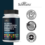 BioSchwartz ingredients-sea-moss met en avant les algues nutritives.