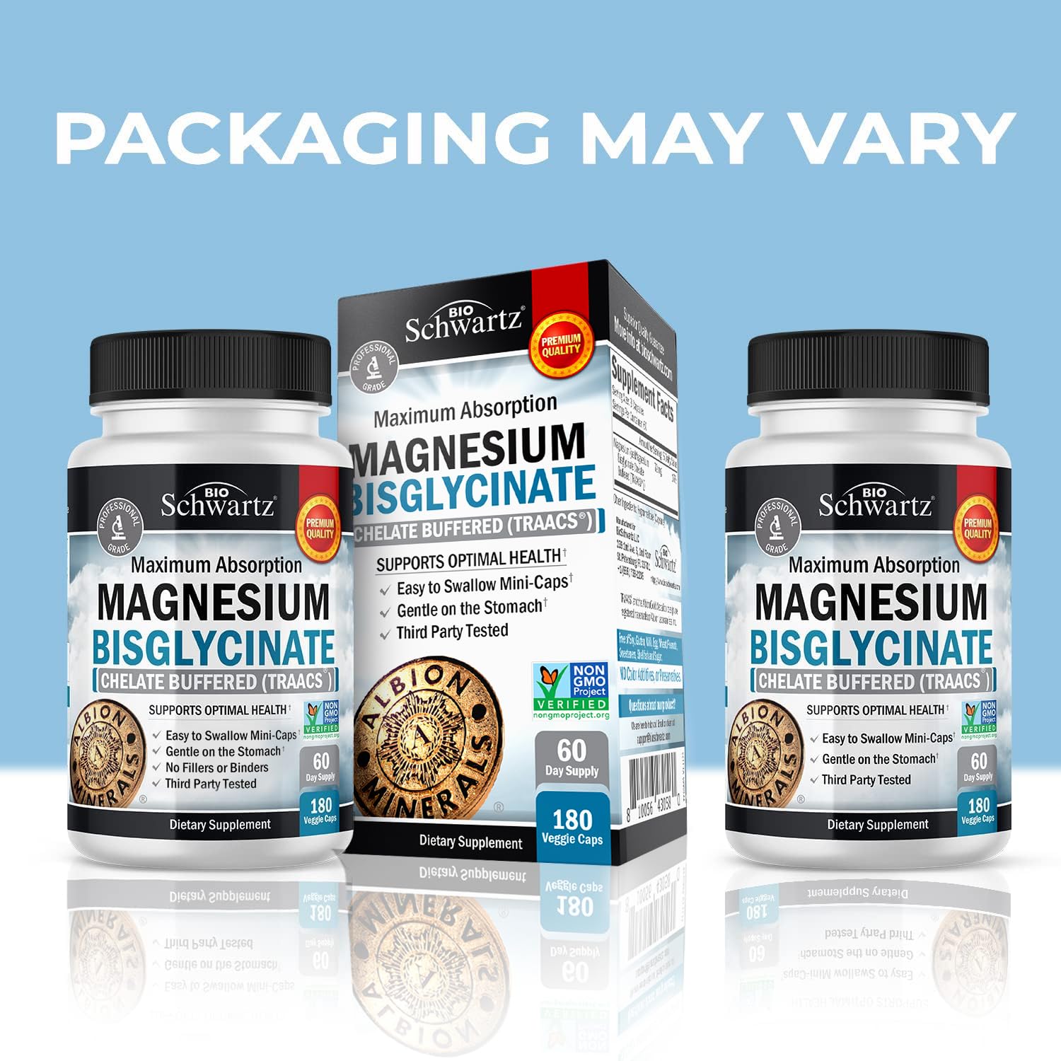 BioSchwartz Magnésium bisglycinate Albion TRAACS biodisponibilite