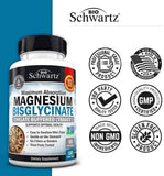 BioSchwartz Magnésium bisglycinate soutien muscles et articulations