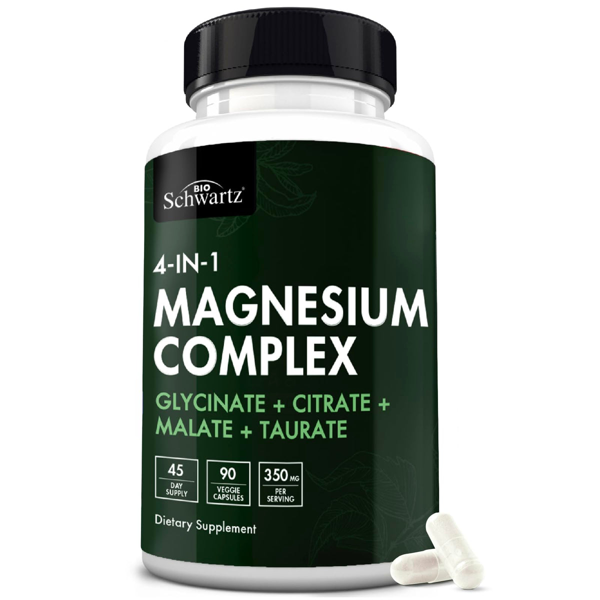 BioSchwartz Magnésium Complex – bouteille pratique pour énergie quotidienne.