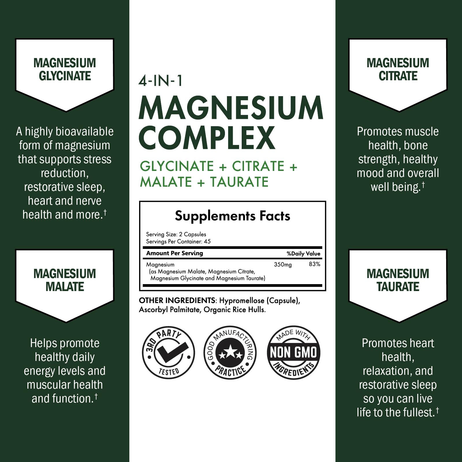 BioSchwartz Magnésium Complex – capsules faciles à avaler pour muscles et nerfs.