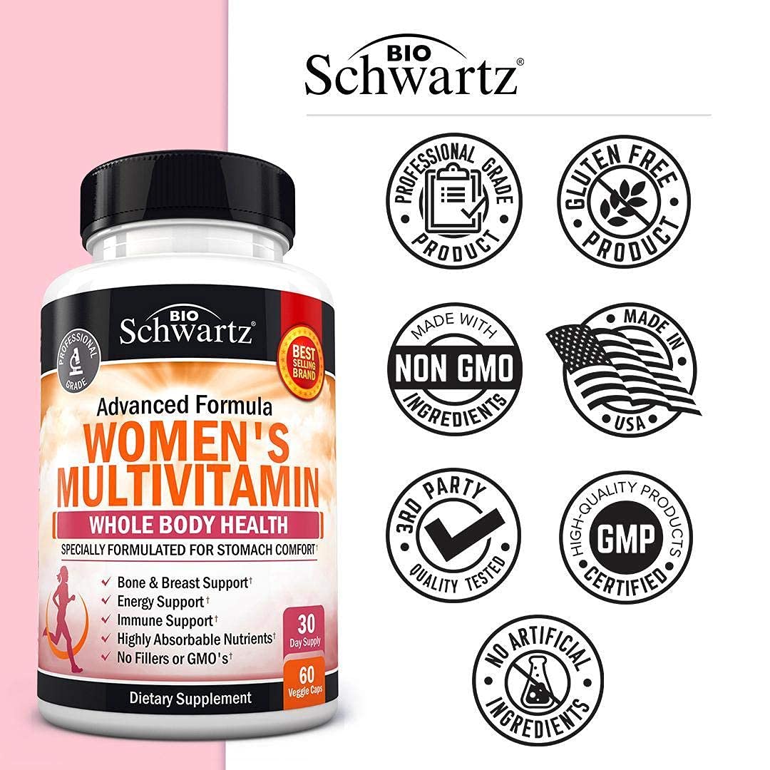 BioSchwartz Multivitamine Femmes – purite-sans-allergenes: produit sans allergènes et sans OGM.