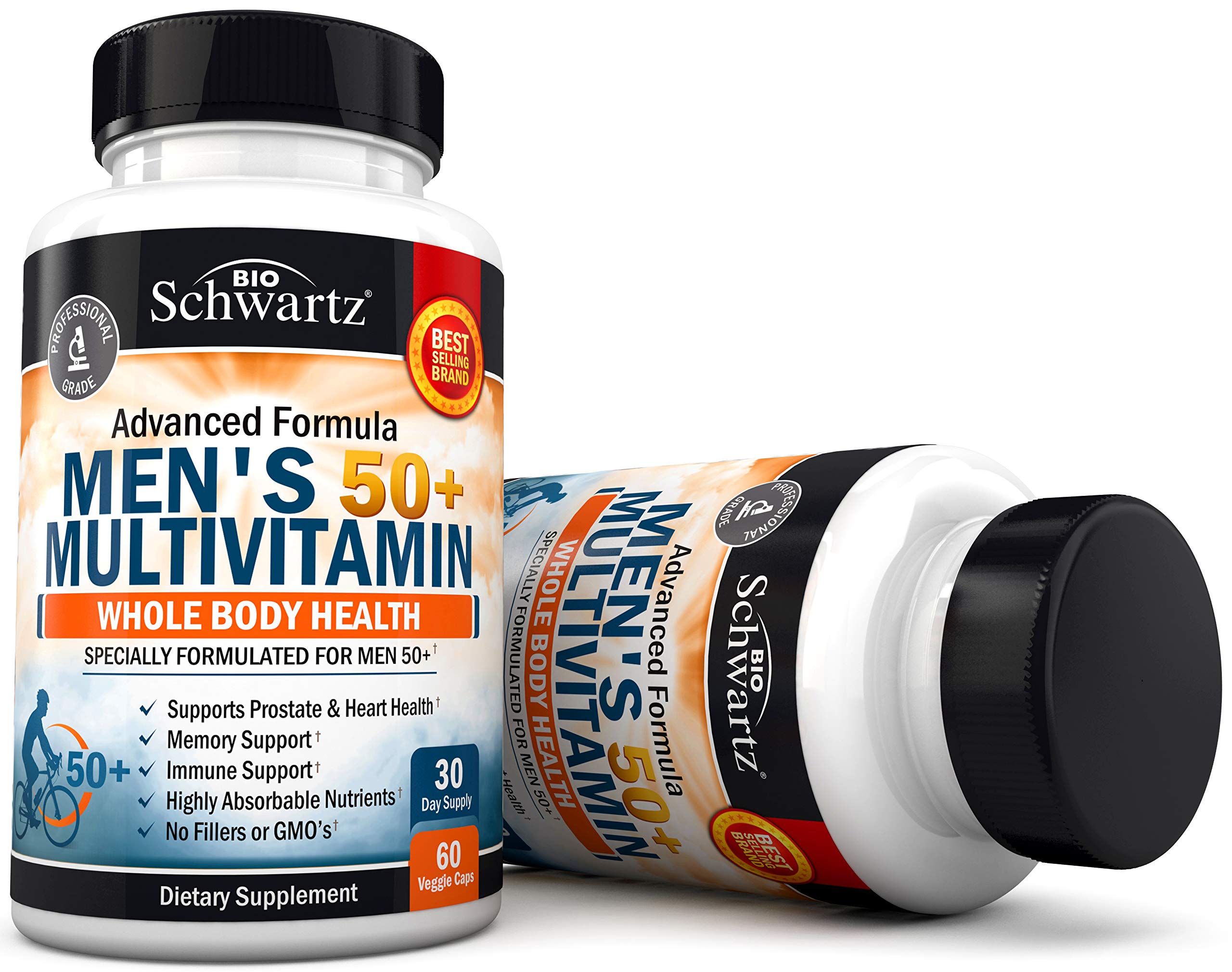 BioSchwartz Multivitamine50+ – dosage quotidien: énergie naturelle et clarté mentale