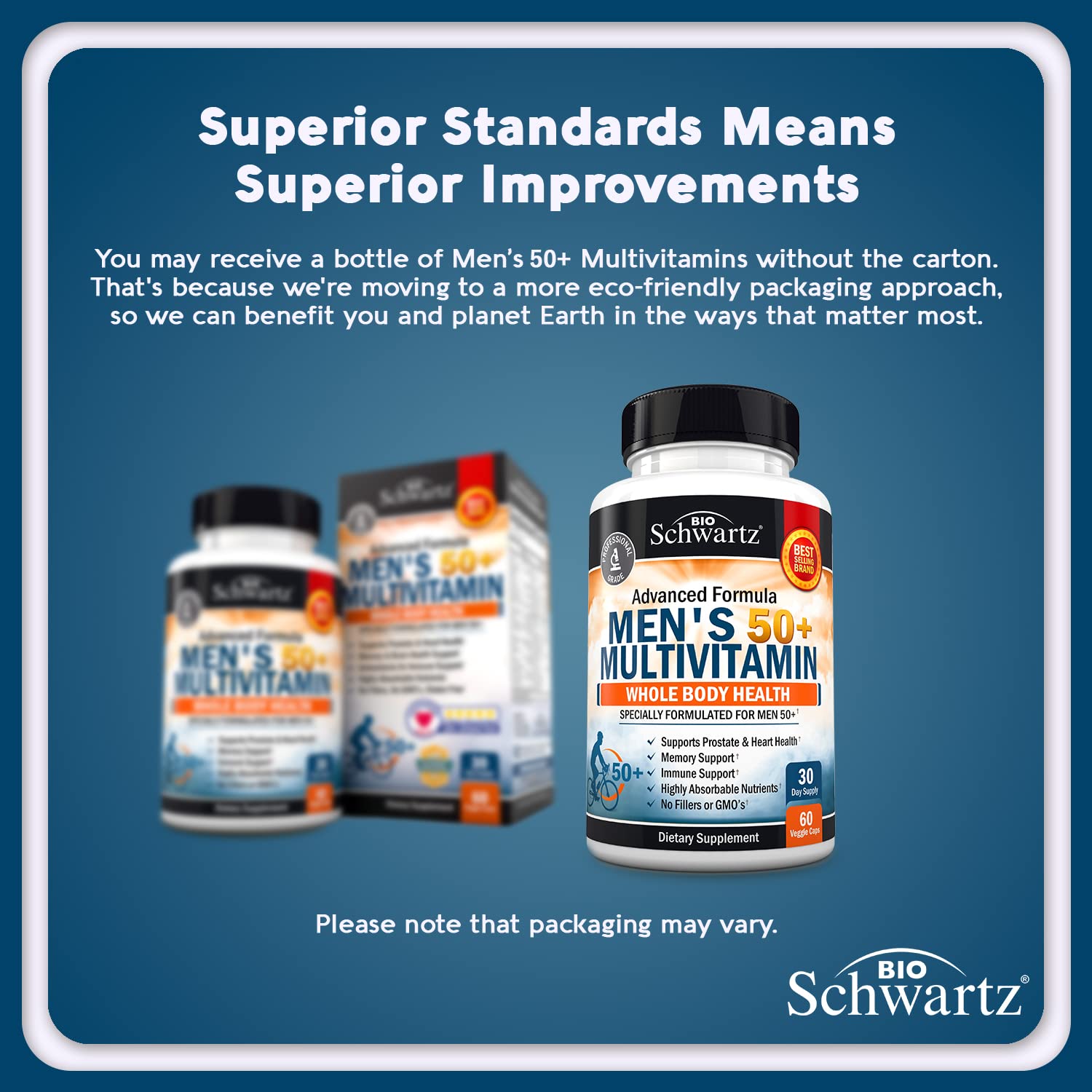 BioSchwartz Multivitamine50+ – gélules: apport quotidien en vitamines pour cœur et cerveau