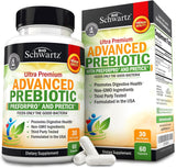 BioSchwartz Prébiotiques: boîte et gélules pour un soutien digestif rapide et équilibré.