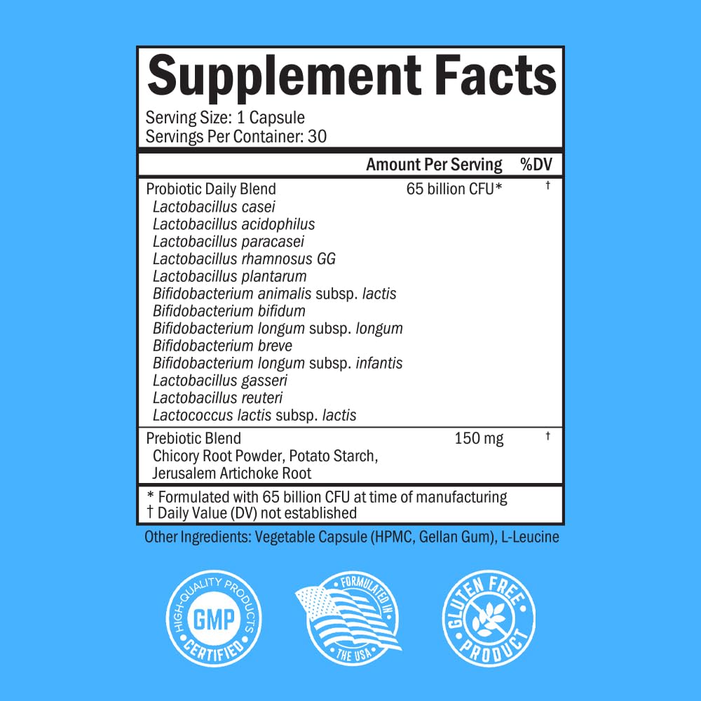 BioSchwartz Probiotiques 13 souches – gelules, diversité benefique