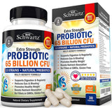 BioSchwartz Probiotiques 65 milliards – gelules pack: soutien digestif potentiel