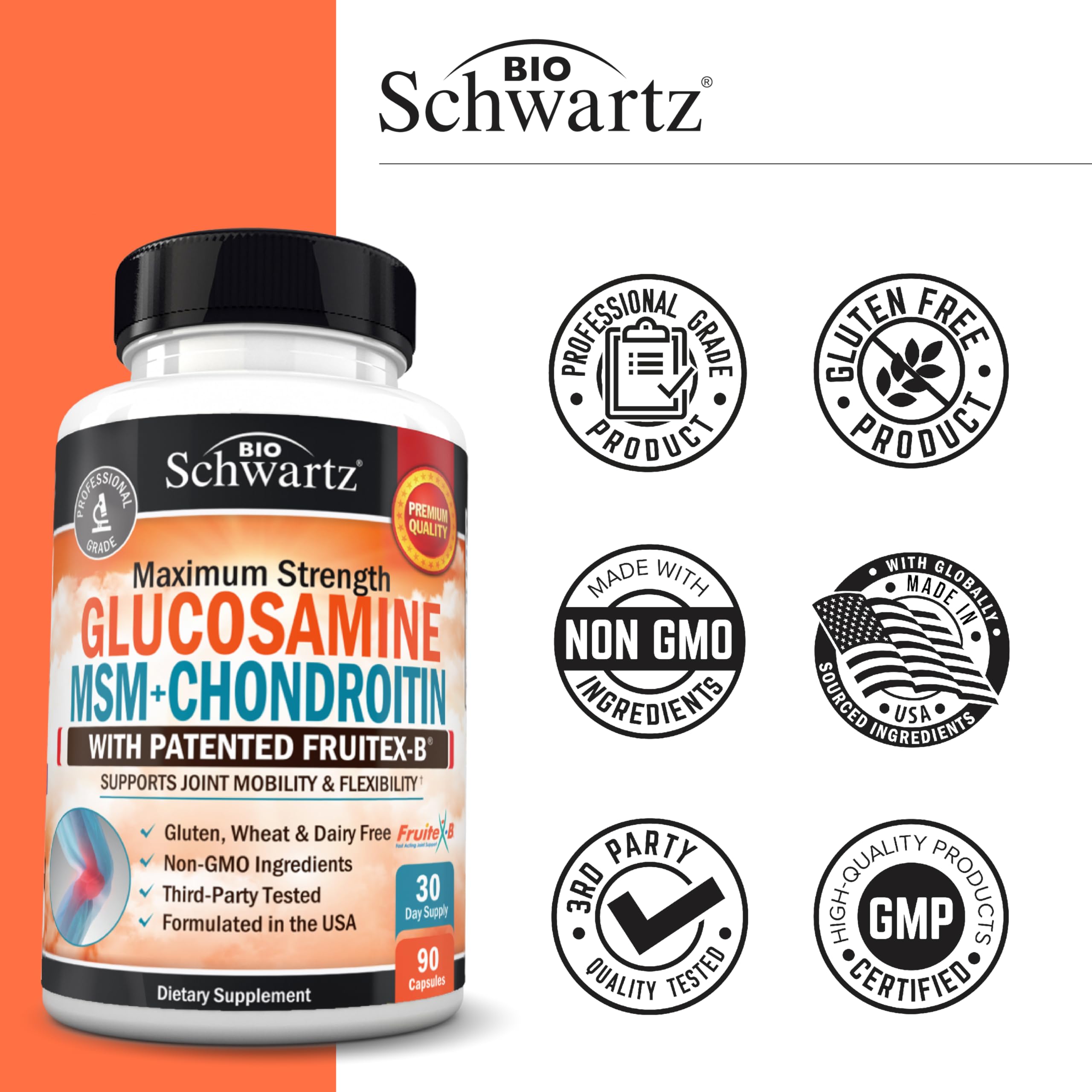 BioSchwartz sans-gluten gelules: option adaptée à un régime sans gluten.