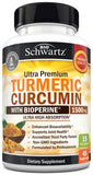 BioSchwartz Turmeric Curcumin : capsules favorisant l'absorption et la biodisponibilité.