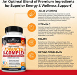 BioSchwartz Vitamine B Complexe avec vitamine C améliore l’absorption et le soutien immunitaire