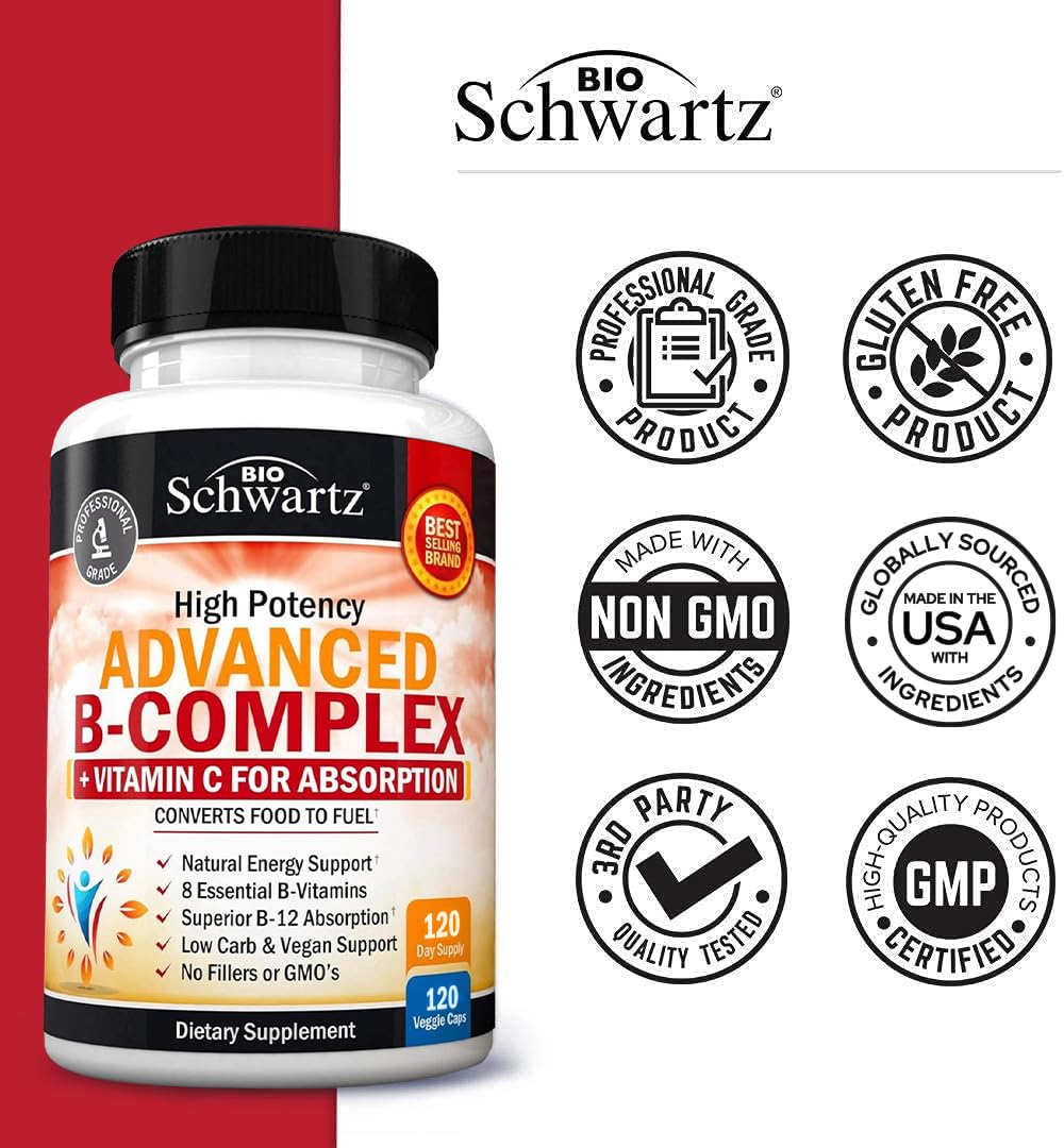 BioSchwartz Vitamine B Complexe forme énergie et concentration quotidiennes