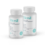 Biosil Booster de Collagène, bouteille, soutien potentiel de la peau et des cheveux.