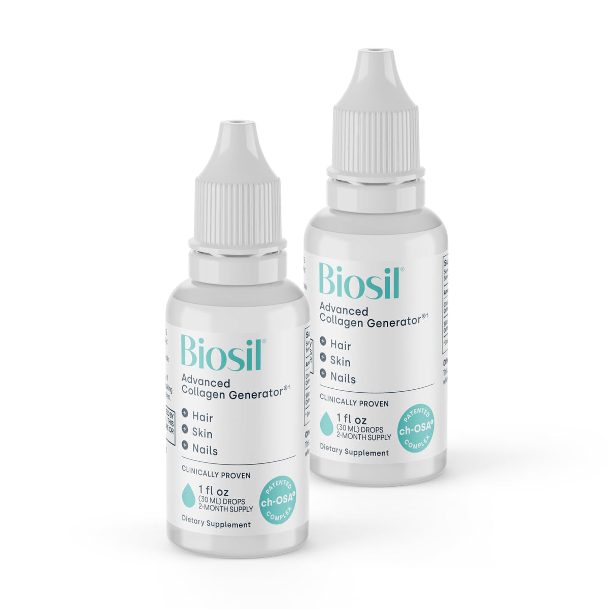 Biosil Collagen Generator: gouttes dans le flacon pour peau éclatante et ongles forts