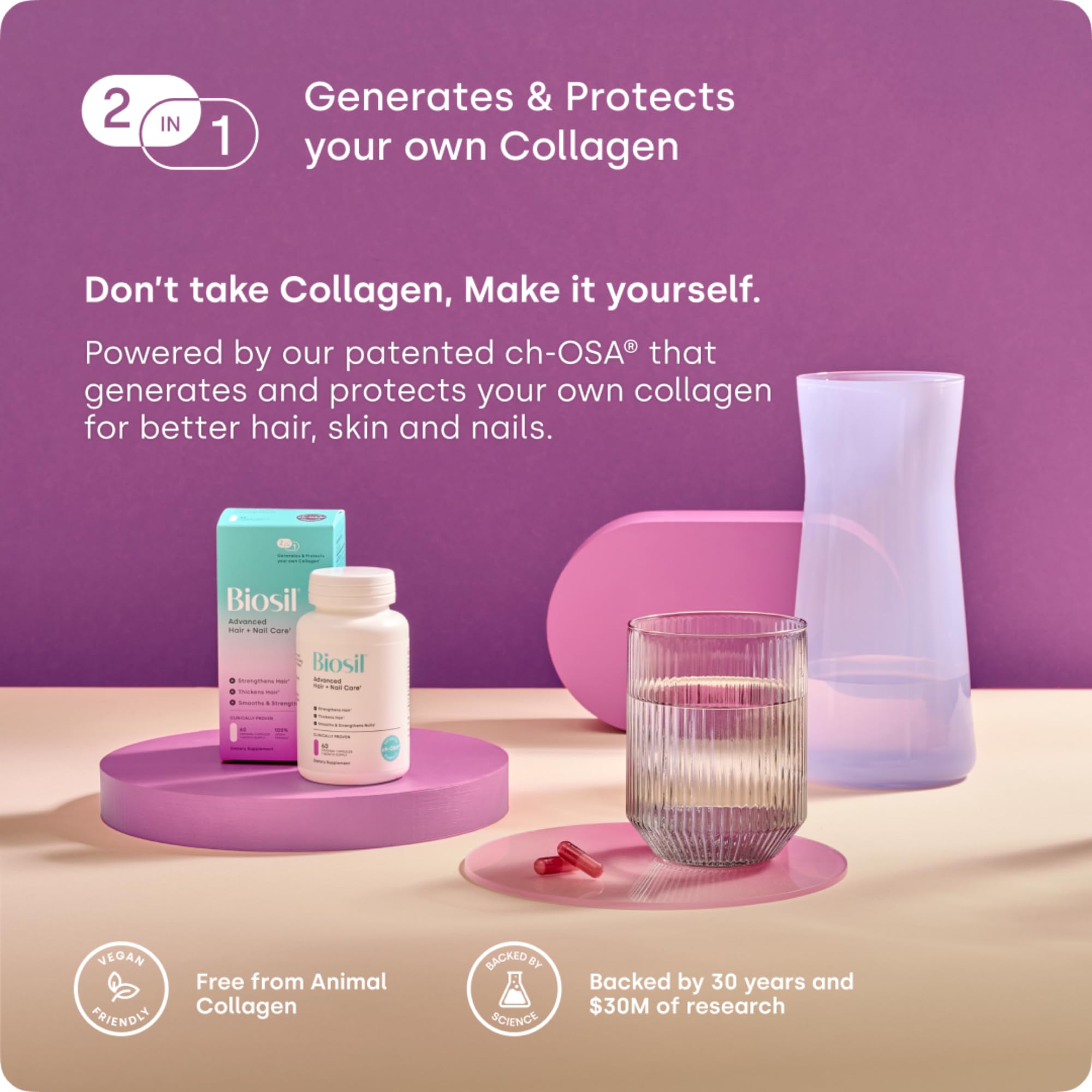 Biosil – emballage vert, image style de vie féminin