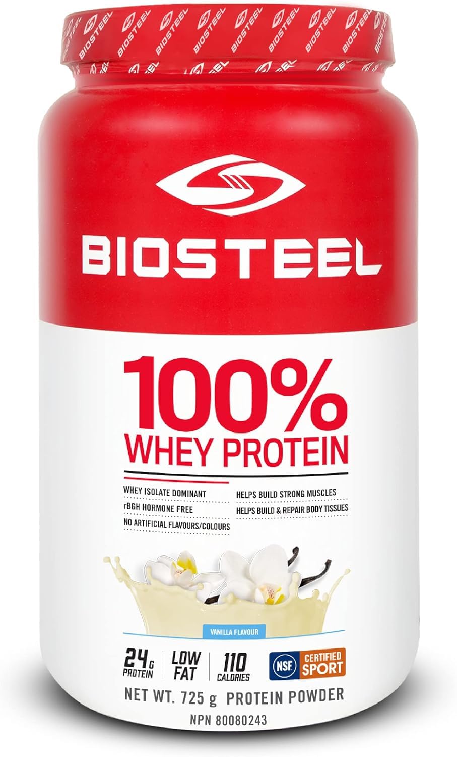 BIOSTEEL vanille poudre-texture: poudre fine pour une boisson veloutée.