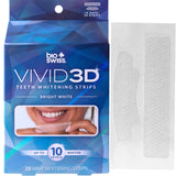 BioSwiss Bandes Vivid 3D emballage bleu, usage domestique pratique pour blanchiment des dents