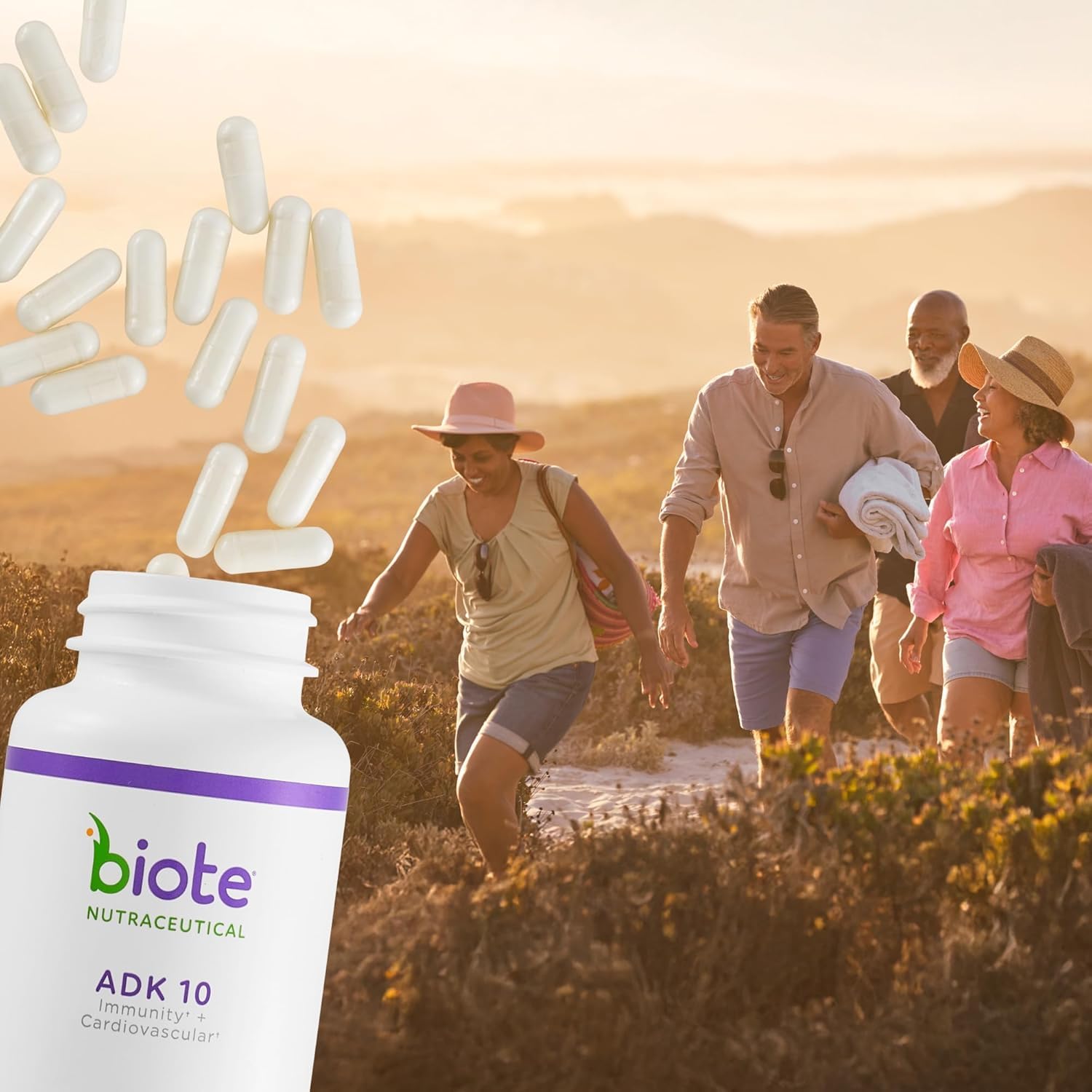 Biote ADK 10: tableau nutritionnel affiché, informations claires sur la composition