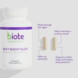 Biote étiquette - sommeil-relaxation avec un design clair.
