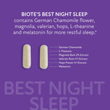 Biote rituel nuit - prise facile dans une routine apaisante.