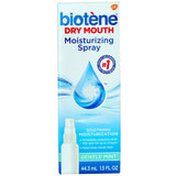 Biotène bouteille spray-bouche 1,5 oz, pratique à emporter pour une fraîcheur rapide.